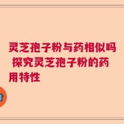 靈芝孢子粉與藥相似嗎 探究靈芝孢子粉的藥用特性